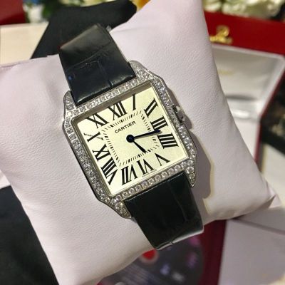 Cartier 44*35MM for Men 38*30MM For Lady Swiss Quartz Movement Diamond Bezel Watch